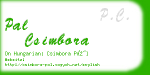 pal csimbora business card
